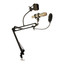 Deskmount Microphone Stand with Rotating Phone holder and Pop Filter - Part Number: 8190-00026