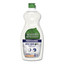 Seventh Generation Dishwashing Liquid, Free and Clear, 25 oz Bottle - Part Number: 8302-04703