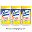Lysol Disinfecting Wipes, 7 x 8, Lemon and Lime Blossom, 80/Canister, 3/Pack - Part Number: 8303-00102