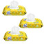 Case of 3 - Lysol Disinfecting Wipes, 7 x 8, Lemon, 80 Wipes/Pack - Part Number: 8303-00114PK