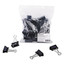 Universal Binder Clips in Zip-Seal Bag, Medium, Black/Silver, 36/Pack - UNV10210VP - Part Number: 8701-00201