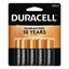 Duracell CopperTop Alkaline Batteries, AA, MN1500B8Z, 8/PK - Part Number: 9082-02008