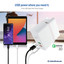 2 Port USB Wall Travel Charger, White, 3.1 Amps for Powering Smart Phones, Tablets, and Other USB Powered devices.  Includes 1 Qualcomm Quick Charge 3.0 port - Part Number: 90W1-30300WH