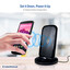 Qi Tabletop Wireless Charging Stand, Black - Part Number: 90W3-01300