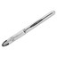 Uni-ball VISION ELITE Stick Roller Ball Pen, Bold 0.8mm, Black Ink, White/Black Barrel - Part Number: 9312-00202