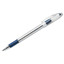 Pentel R.S.V.P. Stick Ballpoint Pen, Medium 1mm, Blue Ink, Clear/Blue Barrel, 12/pack - Part Number: 9312-00402