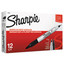 Sharpie Twin-Tip Permanent Marker, Fine/Extra-Fine Bullet Tip, Black, 12/pack - Part Number: 9312-10208