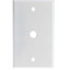 Wall Plate, 1 hole for F-pin Connector, White - Part Number: ASF-20254WH