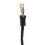 Comzon® Cat5e Black Copper Ethernet Cable, Solid, UTP (Unshielded Twisted Pair), POE & TAA Compliant, Pullbox, 500 foot - Part Number: C2038