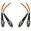 FC OM1 Duplex Fiber Optic Patch Cord, Multimode 62.5/125, Orange Jacket, 3 meter (10 ft) - Part Number: FCFC-11103