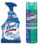 Case of 12 - Lysol Disinfectant Bathroom Cleaner with 10X Soap Scum Fighting Power, 32oz Spray Bottles, and  Case of 12 - Clorox Disinfecting Spray, Fresh, 19oz Aerosol - Part Number: KIT-CLOROX-10