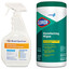 Case of 9 - Clorox Broad Spectrum Quaternary Disinfectant Cleaner, 32oz Spray Bottles, and Case of 6 - Clorox Commercial Disinfecting Wipes, 7 x 8, Fresh Scent, 75/Canister - Part Number: KIT-CLOROX-12