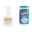 Clorox Broad Spectrum Quaternary Disinfectant Cleaner, 32oz Spray Bottle, and 1 Canister of Clorox Commercial Disinfecting Wipes, 7 x 8, Fresh Scent, 75 Sheets - Part Number: KIT-CLOROX-5