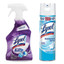 Case of 9 - Lysol Mold and Mildew Remover with Bleach, 28 oz Trigger Spray Bottle, and Case of 12 - Lysol Disinfectant Spray, Crisp Linen Scent, 19oz Aerosol - Part Number: KIT-LYSOL-45