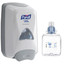 Purell FMX-12 Foam Hand Sanitizer Dispenser, 6.6 x 5.13 x 11 inches, White, and Case of 4 - Purell Advanced Hand Sanitizer Foam FMX-12 Refill, 1200 mL - Part Number: KIT-PURELL-11