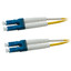 Plenum LC Duplex Fiber Optic Patch Cable, OS2 9/125 Singlemode, Yellow Jacket, Blue Connector, 10 meter (33 foot) - Part Number: LCLC-01210-PL