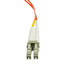 LC OM1 Duplex 2.0mm Fiber Optic Patch Cord, Multimode 62.5/125, Orange Jacket, Beige Connector, 5 meter (16.5 ft) - Part Number: LCLC-11105