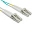 10 Gigabit Aqua OM4 Fiber Optic Cable, LC / LC, Multimode, Duplex, 50/125, 1 meter (3.3 foot) - Part Number: LCLC-41001