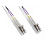 LC/UPC OM4 Duplex 2.0mm Fiber Optic Patch Cord, OFNR, Multimode 50/125 10Gbit, Violet Jacket, 15 meter (49.2 foot) - Part Number: LCLC-42015