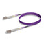 LC/UPC OM4 Duplex 2.0mm Fiber Optic Patch Cord, OFNR, Multimode 50/125 10Gbit, Violet Jacket, 25 meter (82 foot) - Part Number: LCLC-42025