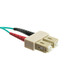 10 Gigabit Aqua LC/SC OM3 Multimode Duplex Fiber Optic Cable, 50/125, 6 Meter (19.6 foot) - Part Number: LCSC-31006