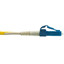 LC/ST Duplex Fiber Optic Patch Cable, OS2 9/125 Singlemode, Yellow Jacket, 2 meter (6.6 foot) - Part Number: LCST-01202