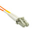 LC to ST OM1 Duplex 2.0mm Fiber Optic Patch Cord, Multimode 62.5/125, Orange Jacket, Beige LC Connector, Red/Black Boot ST, 5 meter (16.5 ft) - Part Number: LCST-11105