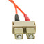SC/ST OM1 Multimode Duplex Fiber Optic Cable, 62.5/125, 4 meter (13.1 foot) - Part Number: SCST-11104