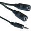 3.5mm Stereo Y Cable, 3.5mm Male to Dual 3.5mm Stereo Female, 6 foot - Part Number: 10A1-01206Y
