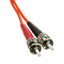ST/ST OM1 Multimode Duplex Fiber Optic Cable, 62.5/125, 1 meter (3.3 foot) - Part Number: STST-11101
