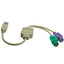 USB to PS/2 Active Adapter, USB Type A Male to 2 PS/2 Female (Keyboard and Mouse) - Part Number: UC-451G